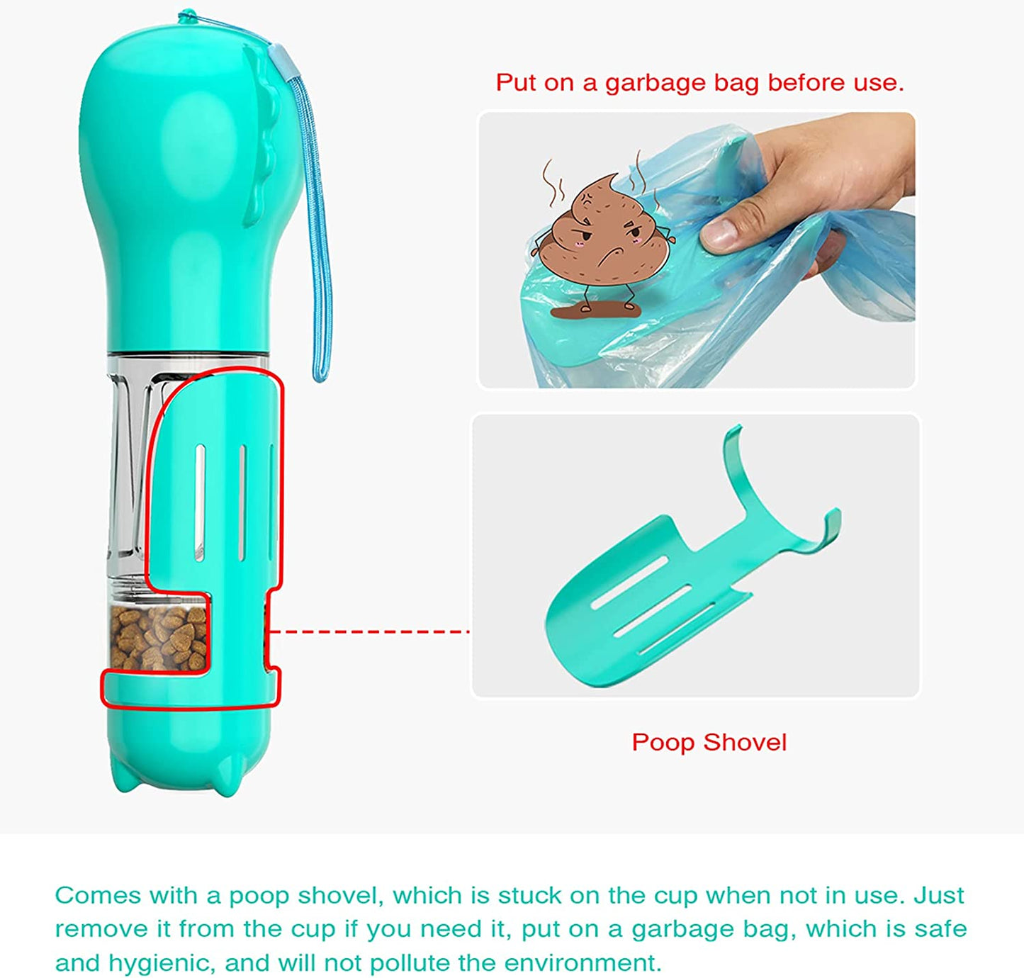 4 in 1 Dog Water Bottle
