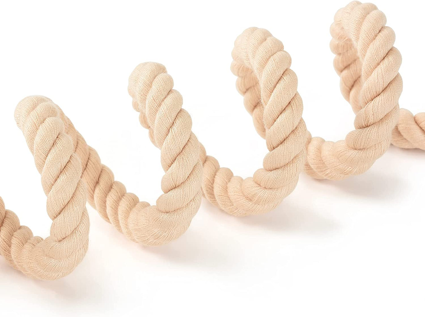 Braided Cotton Rope Leash with Leather Tailor Handle