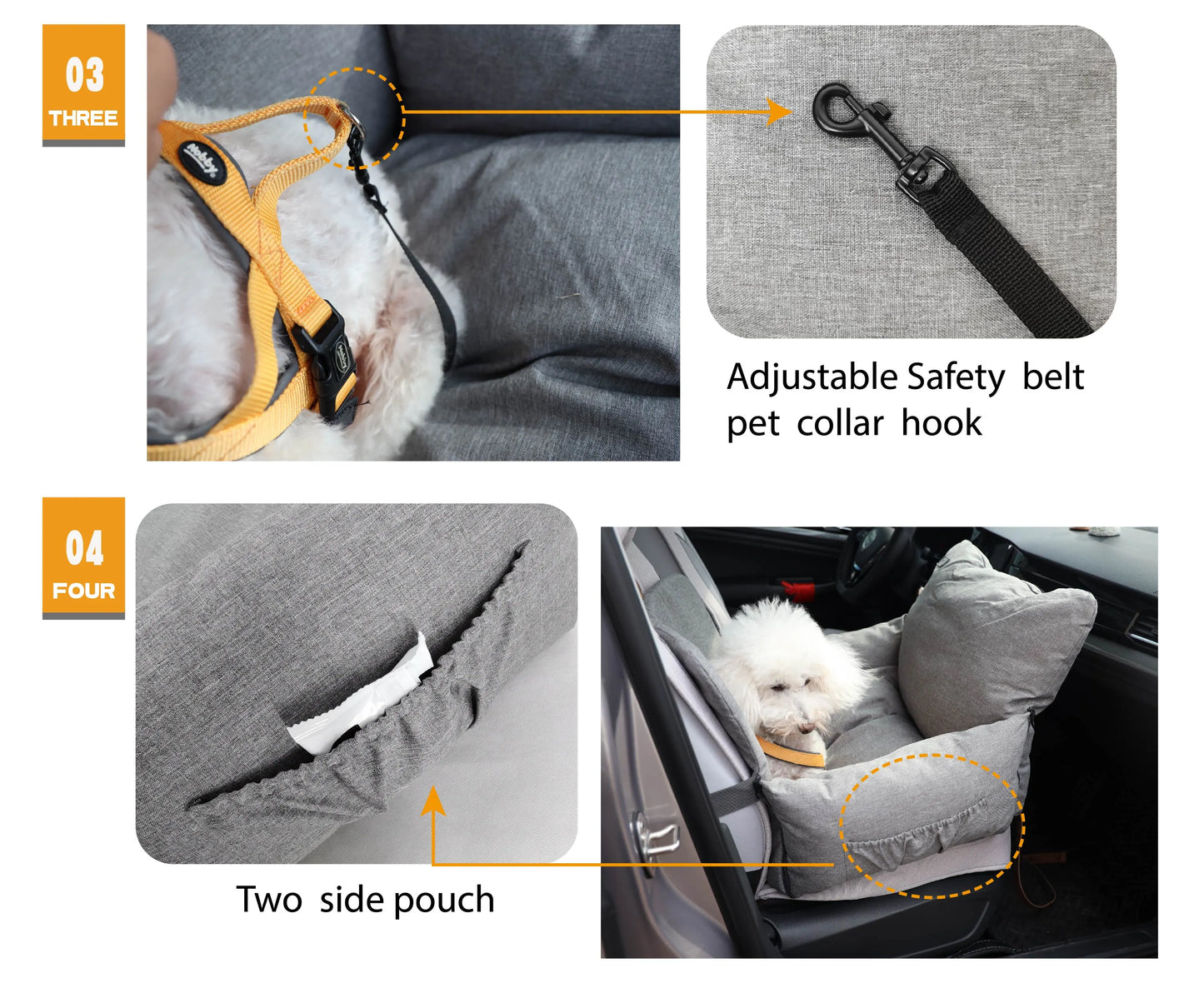 Fur baby car seat