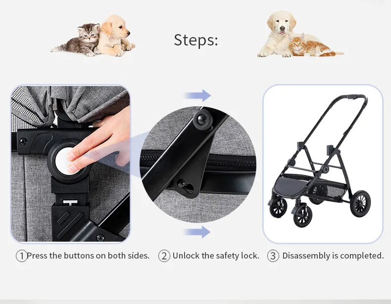 Dog Stroller Pram