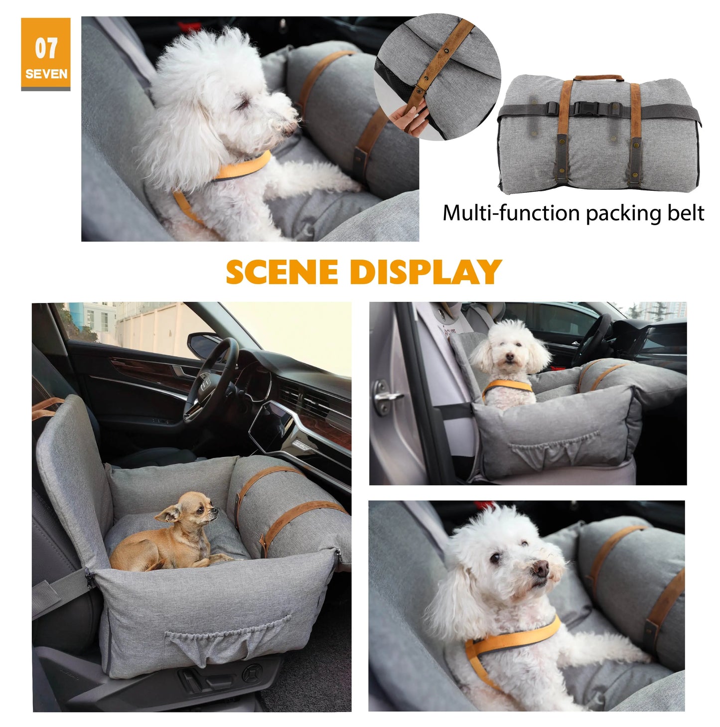 Fur baby car seat