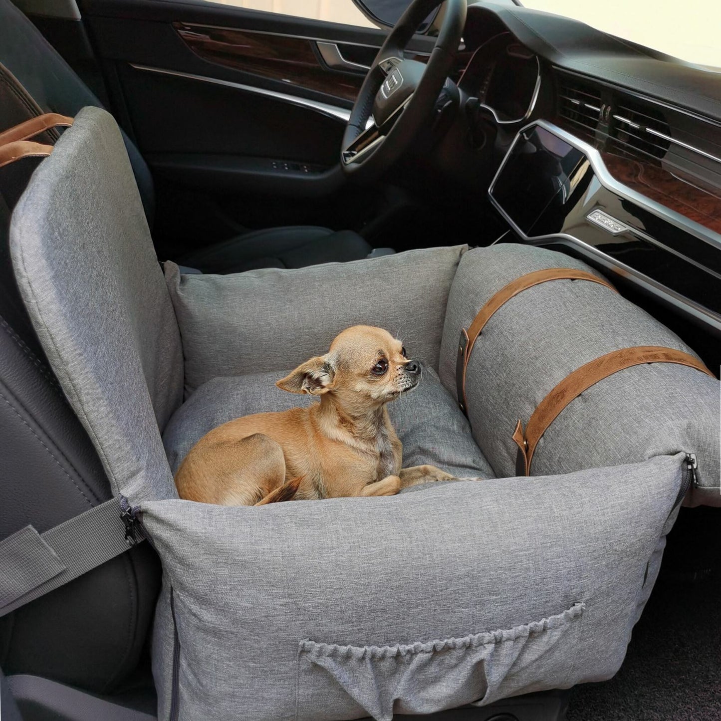 Fur baby car seat